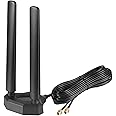 Supaerial WiFi 6E Tri-Band 2.4GHz + 5GHz + 6GHz Router with Omnidirectional WiFi 6 Antenna for PC Desktop Computer