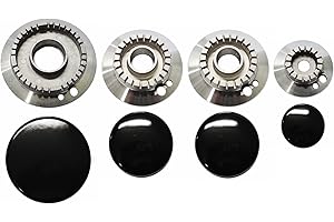 FRANZA Smeg - Kit 4 bruciatori completi di piattelli spartifiamma per cucina piano cottura 4 fuochi - Made in Italy - SM02 - Prodotto originale