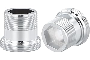 Cozlly 2PCS Tap Faucet Adapter, Metal Faucet Adaptor, Tap Aerator Male Thread, Faucet Adapter for Kitchen Tap, Tap Aerator Connector for Bathroom Kitchen Sink Faucet Water Purifier (M22 - M18)