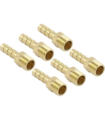 Raccordo Ottone 1/8" NPT Maschio Per Tubo Flessibile 6mm - Adattatore Per Impianti Idraulici - Foto 10
