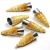 Orret Home 6&rsquo;lı Paslanmaz &Ccedil;elik Cannoli Kalıbı &ndash; Krem Rulo, Kruvasan, K&uuml;lah ve Hamur Sarma İ&ccedil;in Koni Şekilli Pasta Kalıbı, Pa