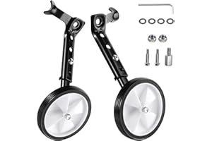 AWBETY Stabilisateurs de Vélo, Stabilisateurs pour Vélo d'enfant Parfait pour les vélos à Vitesse variable de 18/20/22 pouces équipés de Stabilisateurs Robustes (1 paire)