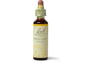Bach Original Flower Remedies (Wild Oat) Know Your Own Mind, Decide Your Path, Emotional Wellness, Natural Flower Essence, 20ml