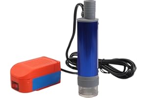 HpLive Pompa sommersa portatile con batteria al litio per gasolio acqua trasferimento olio 40-60L/min 2,4 m cavo alluminio plastica 38 mm