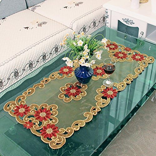 coffee table tablecloth fabric/ oblong table cloth/Modern garden-style living room end table cloth-S 40x85cm(16x33inch)