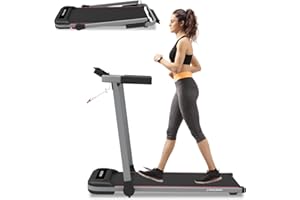 Walden Tapis Roulant Elettrico Pieghevole F2800 – Walking Pad per Casa e Ufficio, Motore 2.5 HP, Velocità 1–10 km/h, 12 Programmi, Display LCD, Fitness & Dimagrimento