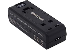 PATONA Ładowarka kompatybilna z akumulatorem Insta IS360RB do Insta360 One R, Insta360 One RS (wejście Micro-USB i USB-C)