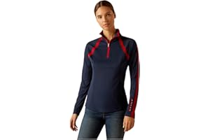 ARIAT 10049055 Couche de Base Sunstopper 3.0, Fermeture éclair 1/4 Femme