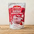 Linwoods (1x 1KG) Strawberry Energy Overnight Oats | Gluten Free Oats | Healthy Plant Based Breakfast