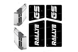 BLACK DOVES GRAPHICS Reflektoren Aufkleber kompatibel mit GIVI Monokey Trekker Outback Topcase Aluminium 42 58 Liter Motorrad Rallye (Schwarz)