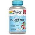 Solaray D-Mannose w/CranActin Cranberry Extract 1000mg w/VIT C | Healthy Urinary Tract Support | 75 Serv | 150 VegCaps
