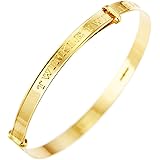 white gold christening bangle