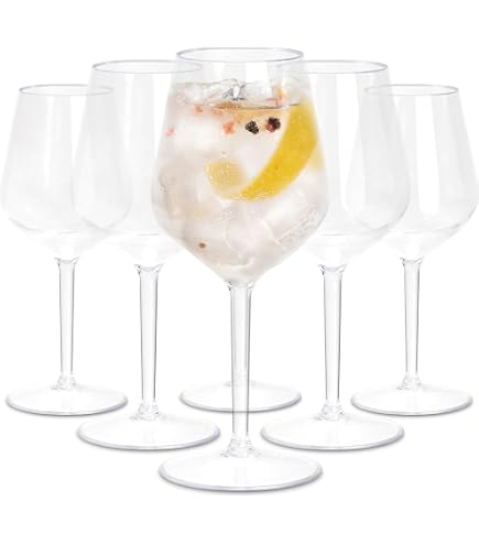 Verres à Vin Incassables En Tritan – Lot De 4, 440 Ml – Sans BPA, Transparents Comme Du Verre – Pour Fête, Pique-nique, Famille Avec Enfants - 5