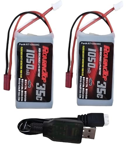 RoaringTop Batteria 7,4 V 3000 mAh 2S ricaricabile Li-ION RC Batteria