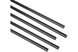 FANCYWING Carbon Fibre Rods 10mm Diameter 200mm Length for RC Airplane DIY Crafts Model Car 5PCS