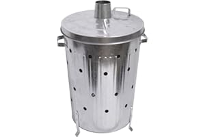 Fire Vida - Incinerador 75 L, Gris, 45 x 38 x 58 cm