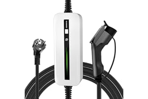 Morec Type 1 ev Chargeur 2.2/3.6kw Chargeur Voiture Electrique commutable 10/16A Cable de Recharge Câble de Charge Standard US Schuko SAE J1772 EVSE 6m/20ft