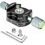 Koolehaoda Panoramic Tripod Head, 360° Panoramic Panning Base Pan Head Compatible Arca Swiss for Tripod Monopod BallHead Slid