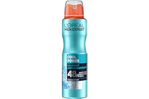 ‎L'ORÉAL MEN EXPERT L'Oréal Men Expert Cool Power deodorant spray, the deodorant for men protects the skin with reactivating freshness and contains no traces of aluminum salts and alcohol, 150ml