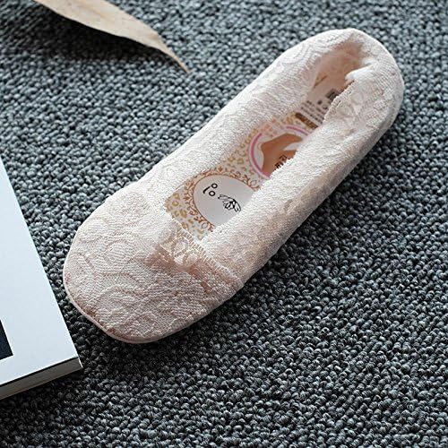 sock Excellent Product Shallow mouth invisible sexy hollow shallow mouth invisible Solid color buttocks naked breast 10 pairs, pink