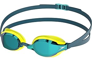 Speedo Fastskin Speedsocket 2 Mirror Gafas de natación para Unisex Adulto, Hyper Yellow/Cobalt/Emerald, One Size