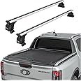 For Ford Ranger Raptor Aluminium Bed Rack Cross Bar, Metal Bracket, Lockable, Silver 2022- Up