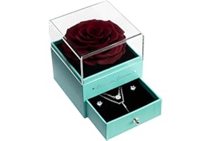 Sunia Eternal Rose for Women, Preserved Real Rose Gifts for Love, Roses Last Forever for Wife Mum Girlfriend on Christmas Birthday Anniversary