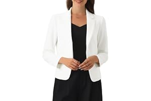 Allegra K Blazer Femme Imprimé Fleuri Veste de Costume d'affaires Décontracté à Revers Cranté Coupe Cintré Blazer de Bureau Floral