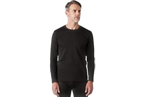 LAPASA Haut Thermique Homme Maillot de Corps à Manches Longues sous-Vêtements Chauds Automne/Hiver Fin/Moyen/Épais (Lot de 1 ou 2) M09/M55/M26