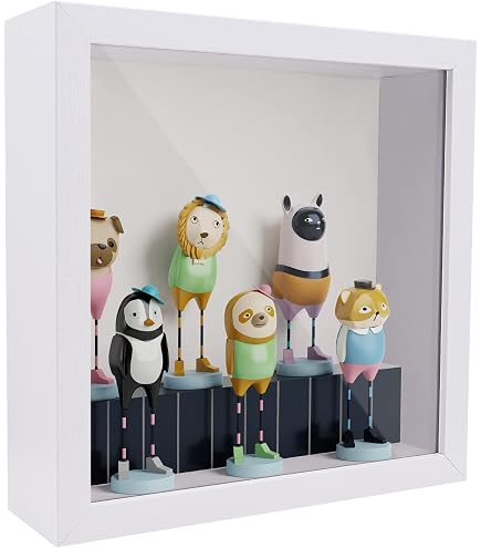 Cadre Photo 3D Shadow Box 15x20 Cm - Profondeur 5 Cm Pour Souvenirs, Médailles, Fleurs Séchées