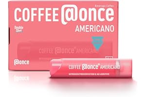 COFFEE @ONCE Coffee Concentrate - Americano,Cold Brew Coffee,Perfect for Instant Iced Coffee, PocketSized & Carry it with you, Customizable flavors, Perfect Present for Man/Woman,Thanksgiving,