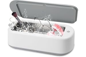 Homcoice Nettoyeur Ultrasons 40W 22oz (640ml) 48KHz Ultrasonic Cleaner professionnelle Nettoyeur Ultrasons Lunettes portable pour nettoyage lunettes, prothèses dentaires, bijoux, lames de rasoir
