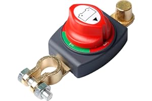 BORDEAG Interruttore Batteria: 12v Interruttore Stacca Batteria, Interruttore Principale Stacca Batteria, Staccabatteria, Interruttore Di Separazione Batteria per Camper, Barca, Yacht, Camion, Autobus