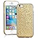 Produktbild SMART LEGEND iPhone SE/5S/5 Weiche Silikon Hülle TPU Bumper Handyhülle Gold Muster Schutzhülle Backcover Crystal Kirstall Clear Etui Ultra Slim Design Glatt Weich Handytasche Soft Case Silicon Protective Cover Flexible Dünne zurück Schale