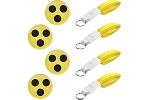 TNSLAND 4 Stück Blindenabzeichen Blindenanstecker mit 4 Lanyard Hochwertige Blinden Abzeichen Blindenplakette Blinden Plakette Blind Buttons Anstecker für Blinde und Sehbehinderte