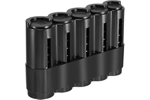 WESKJER Dispenser Portamonete, Porta Monete Plastica Euro Facile Cambio Porta Monete per Auto Tassista/Bar Ristorante (nero)