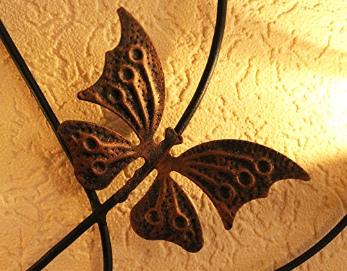 DanDiBo Doppelherz Wandteelichthalter Herz 65 cm Teelichthalter aus Metall Wandleuchter - 3