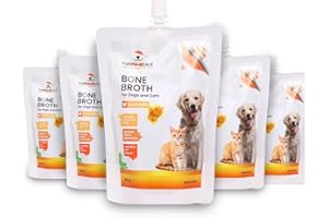 FurrMeals Ready to Serve Chicken Bone Broth | Gravy/Wet Dog Food | Treat for Dogs and Cats | 300ml x Pack of 5 | Joint Health Natural Supplement