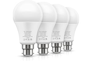 LOHAS-LED LOHAS B22 LED Bulbs 150W Equivalent, 17W LED Bayonet Light Bulb, Cool White 6000K, Super Bright 1600Lm, Non-Dimmable, Energy Saving Light Bulbs, 4 Pack
