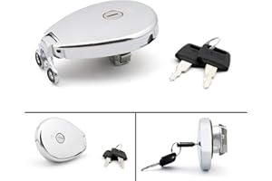 ‎AREYOURSHOP Areyourshop Tankdeckel und Schlüssel,Tankdeckel Abschließbar für Kawasaki ZR1100 Zephyr/BJ250/VN1500/ZL600/BN125A/EL250/EN400 Vulcan /ZL400 Eliminator