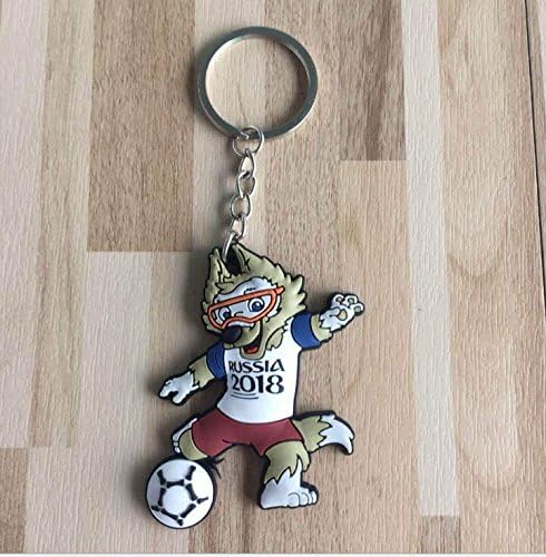 EXOH 2018 FIFA World Cup Mascot Lovely Keychains Football Souvenir Keychain Ornaments
