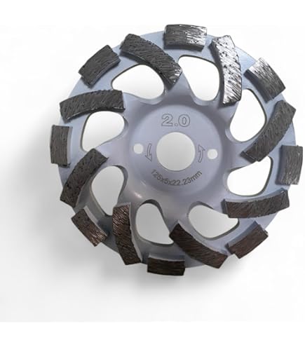 Disco Diamantato Per Smerigliatrice MSW 250mm - Grana 30, 20 Segmenti, Per Cemento E Calcestruzzo - Foto 9