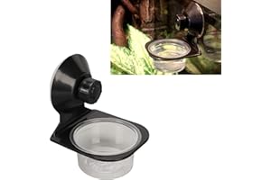 PSSOPP Pokarm dla Gadów i Kubki na wodę Półka do Karmienia Gekonów Czubatych Uniwersalna Miska do Karmienia Gadów na wodę dla Jaszczurek Leopard Gecko i Inne Małe Zwierzęta (Pojedyncza miska)