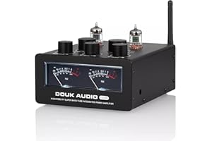 Douk Audio T6 Pro Bluetooth Amplifier 300 Watts x2 Amplificateur à Tube TPA3255 pour Home Theater Hi-FI Audio System