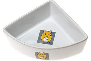 Karlie Keramik Ecknapf mit Motiv 75 ml für Hamster, weiss