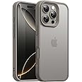 JETech Matte Case for iPhone 16 Pro 6.3-Inch, Shockproof Military Grade Drop Protection, Frosted Translucent Back Phone Cover, Anti-Fingerprint (Natural Titanium)