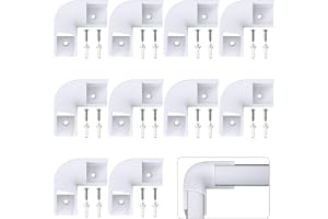 HOMMAND 90 graders hörnkontakt 10 st, LED-profil hörnkontakter, 90 graders LED-kanal hörnkontakter för V-formad LED aluminium