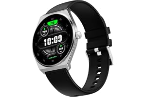 Fire-Boltt Phoenix Nova Smartwatch 1.43” Slim Super AMOLED Display, 466x466 Pixel Always-On Display, Bluetooth Calling, Health Tracker for Men & Women Midnight Black