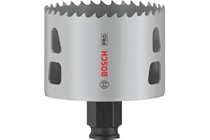Bosch 1x Scie trépan PRO Multi Material Power Change Plus (pour Bois résineux, Cloison sèche, Ø 67 mm, Professional Accessoire Perceuses/visseuses rotatives)