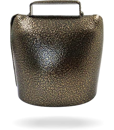Cloche de vache en acier avec poignée, LEKATO 20,5 cm Cloche de vache pour événements